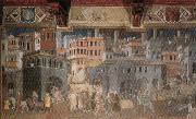 Ambrogio Lorenzetti Effects of Good Government in the City oil painting picture wholesale